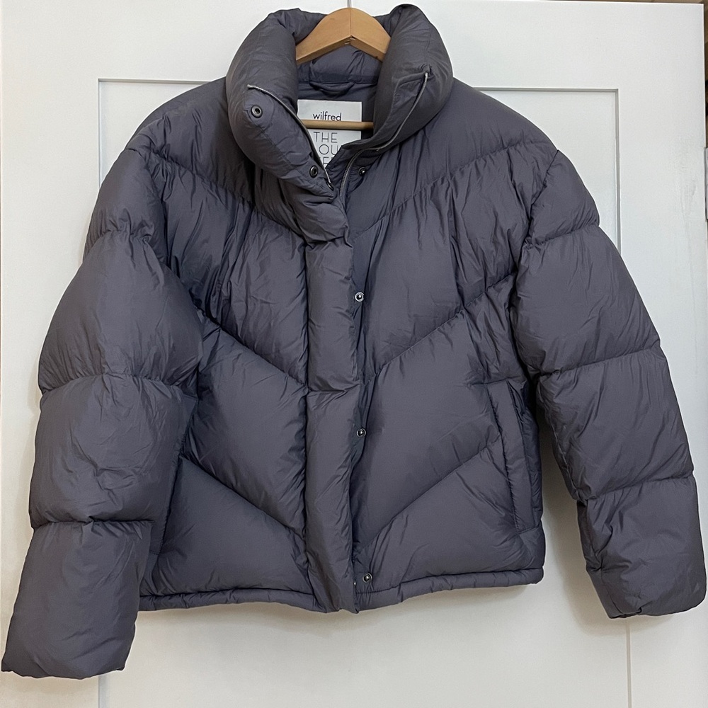 Aritzia Wilfred The Cloud Puff Size Small grey/purple or grape mist ⭐️⭐️⭐️⭐️ - Picture 12 of 17